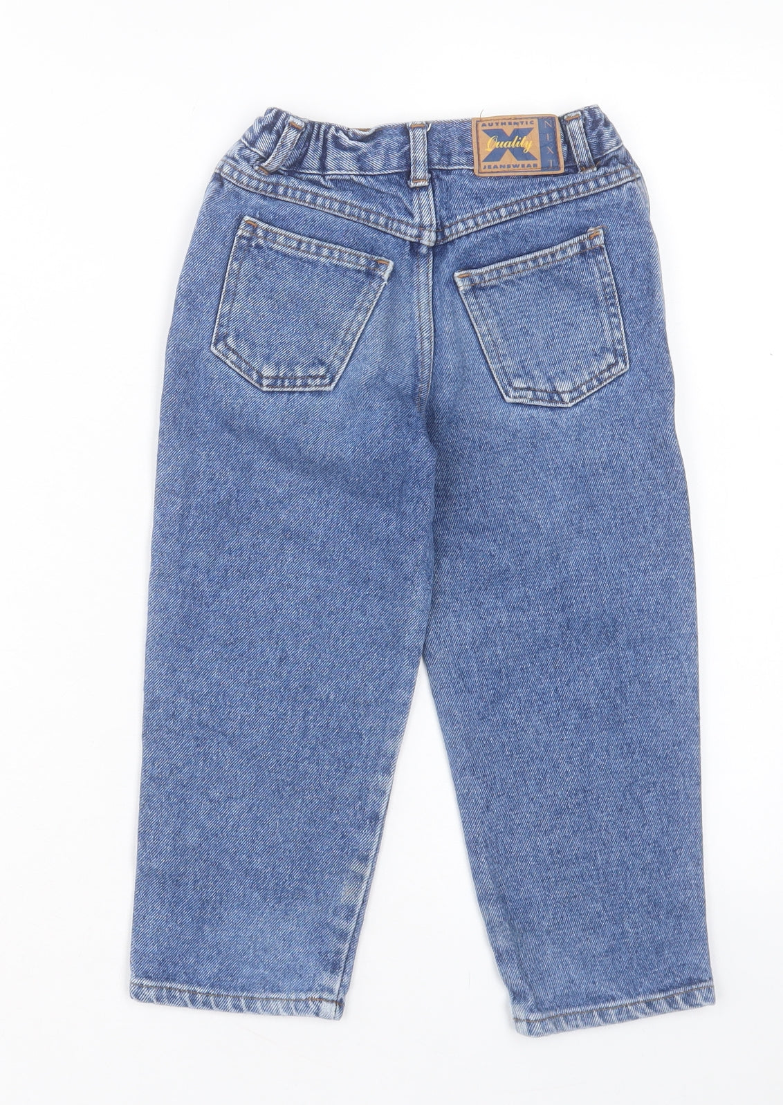 NEXT Boys Blue Cotton Straight Jeans Size 3-4 Years Regular Button