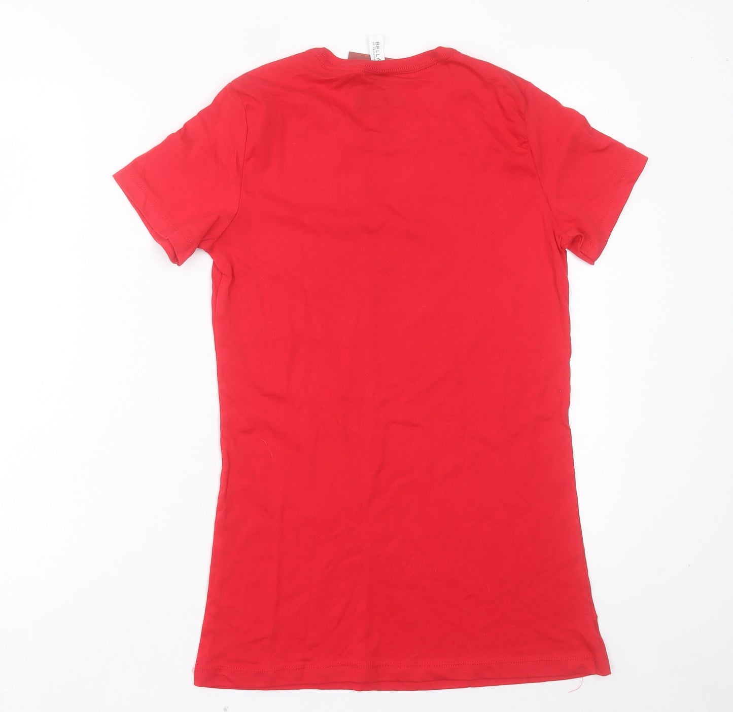 The Shining Boys Red Cotton Basic T-Shirt Size L Crew Neck Pullover