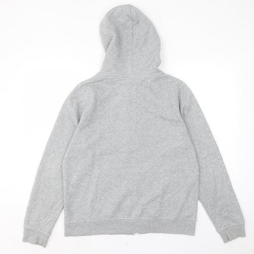 Papaya Womens Grey Cotton Full Zip Hoodie Size 16 Zip