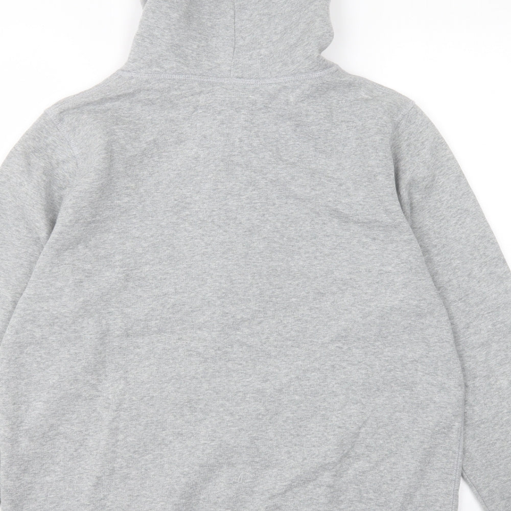 Papaya Womens Grey Cotton Full Zip Hoodie Size 16 Zip