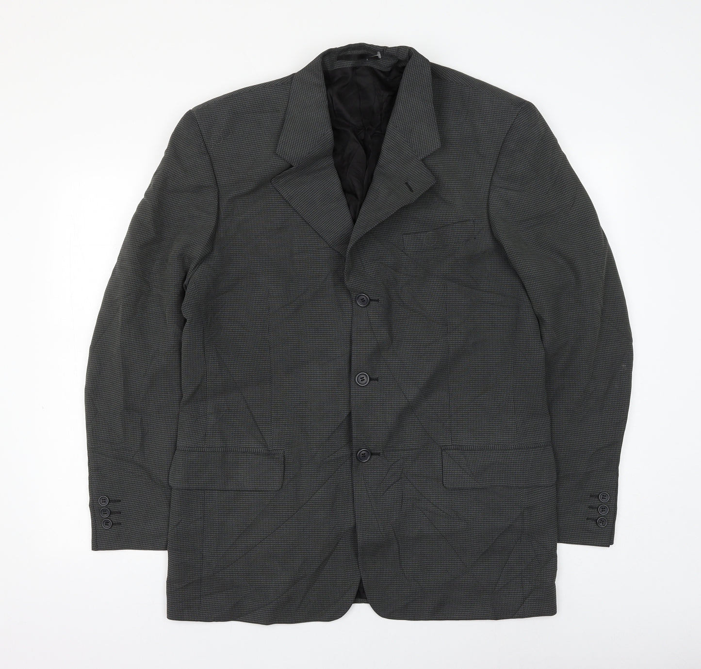Burton Mens Grey Polyamide Jacket Suit Jacket Size 40