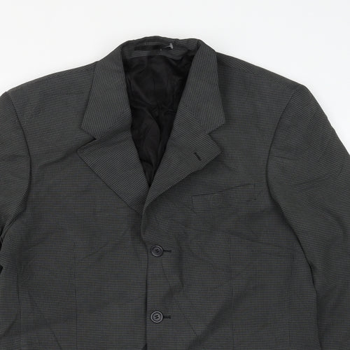 Burton Mens Grey Polyamide Jacket Suit Jacket Size 40