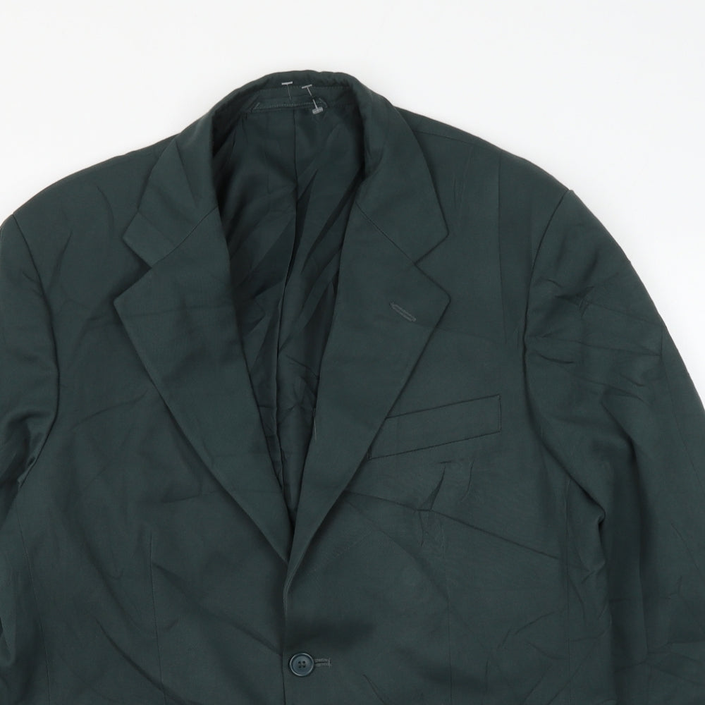 Modern Classics Mens Green Polyester Jacket Suit Jacket Size 40
