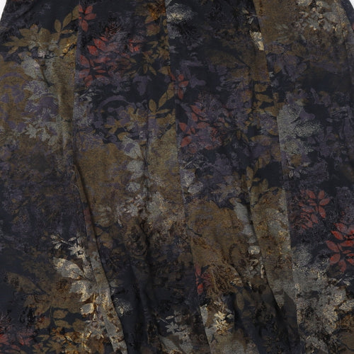 Marks and Spencer Womens Multicoloured Floral Polyester A-Line Skirt Size 12