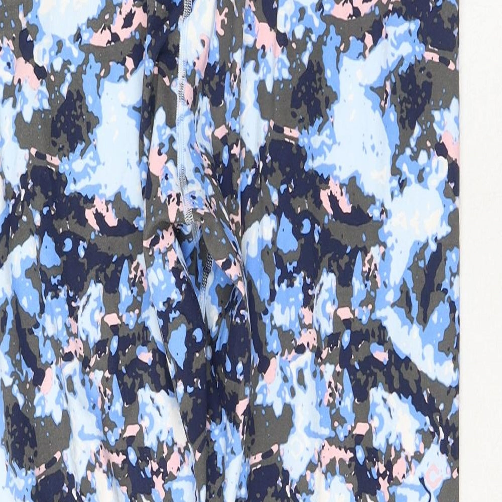 Marks and Spencer Womens Multicoloured Geometric Polyester Compression Leggings Size 22 L26 in Regular