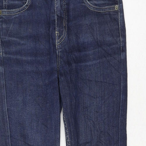 Oasis Womens Blue Cotton Skinny Jeans Size 8 L25 in Regular Zip