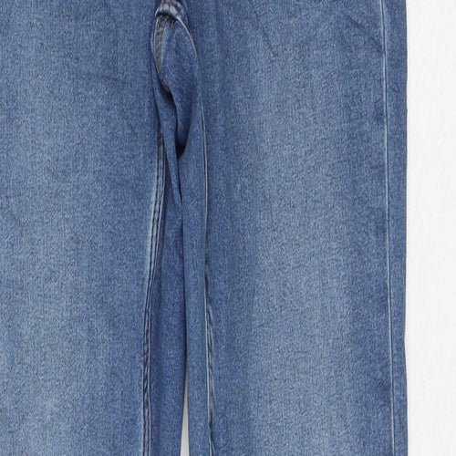 Pieces Womens Blue Cotton Skinny Jeans Size S L30 in Regular Zip