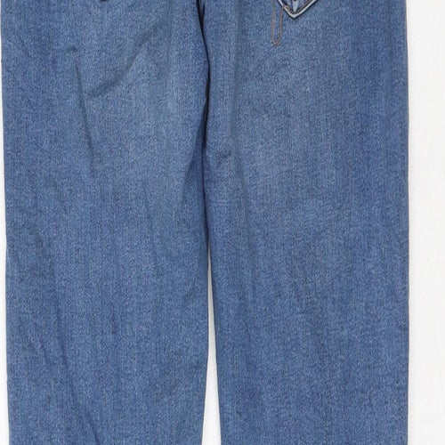 Pieces Womens Blue Cotton Skinny Jeans Size S L30 in Regular Zip