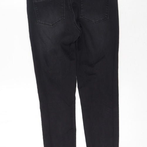Papaya Womens Black Cotton Jegging Jeans Size 8 L27 in Regular