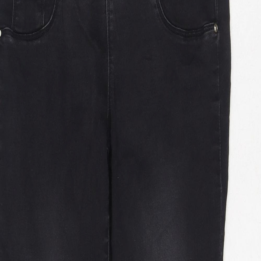 Papaya Womens Black Cotton Jegging Jeans Size 8 L27 in Regular