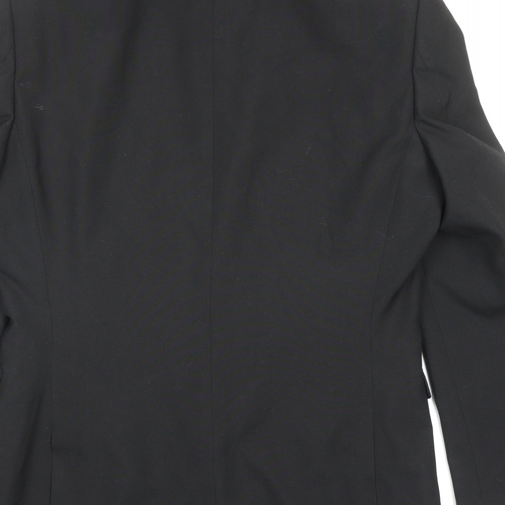 NEXT Mens Black Polyester Jacket Blazer Size 40