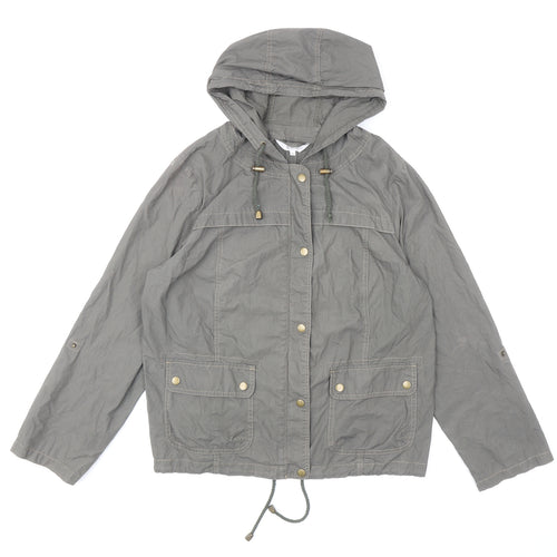 EWM Womens Green Jacket Size 14 Snap