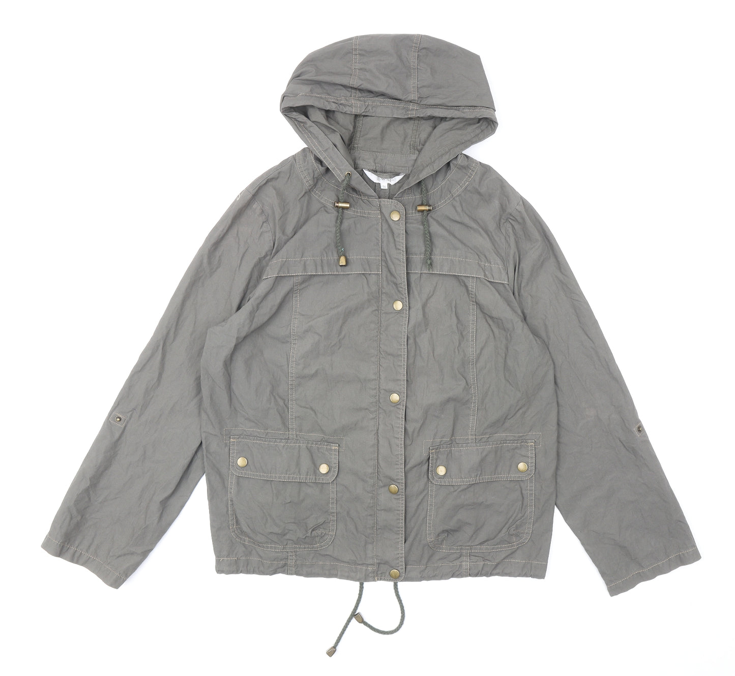 EWM Womens Green Jacket Size 14 Snap