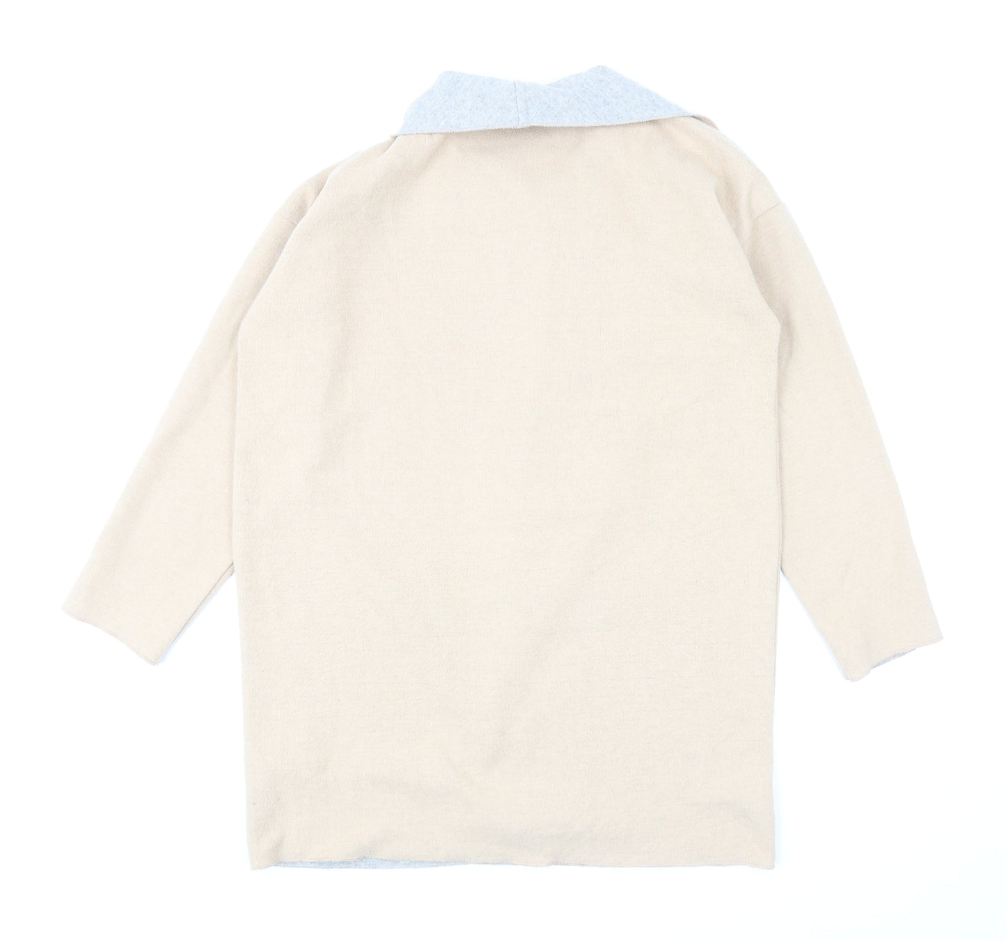 F&F Womens Beige Jacket Coatigan Size 16