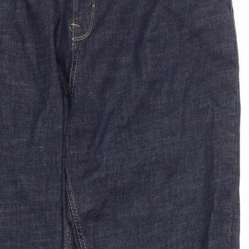 TU Mens Blue Cotton Straight Jeans Size 2XL L31 in Regular Zip