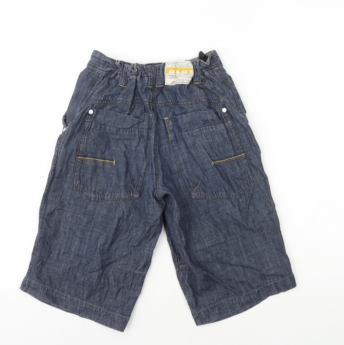 NEXT Boys Blue Cotton Wide-Leg Jeans Size 13 Years Regular Zip