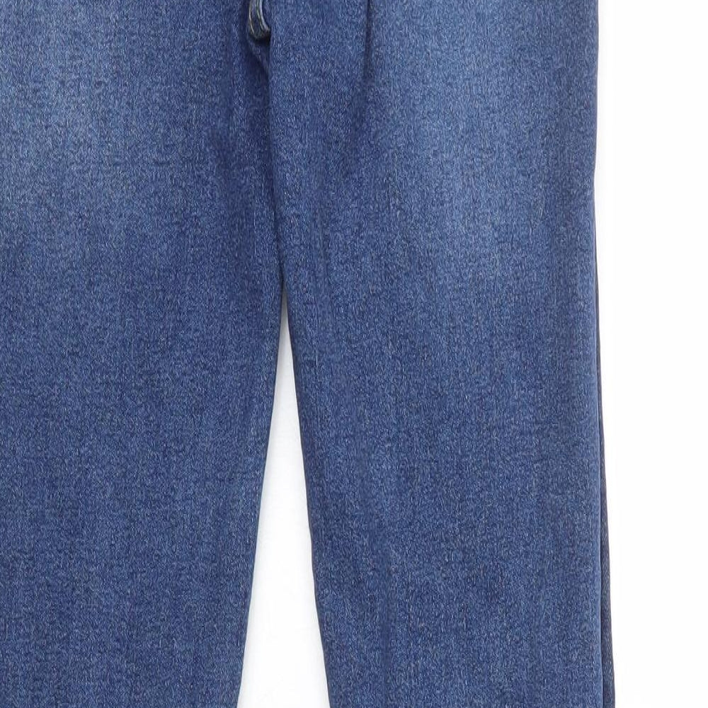 SheIn Girls Blue Cotton Skinny Jeans Size 13 Years L26 in Regular Zip