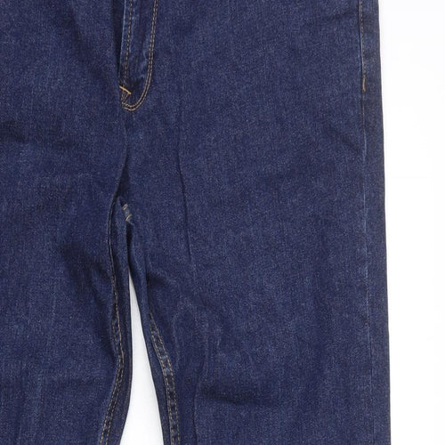 NEXT Mens Blue Cotton Straight Jeans Size XL L31 in Regular Zip