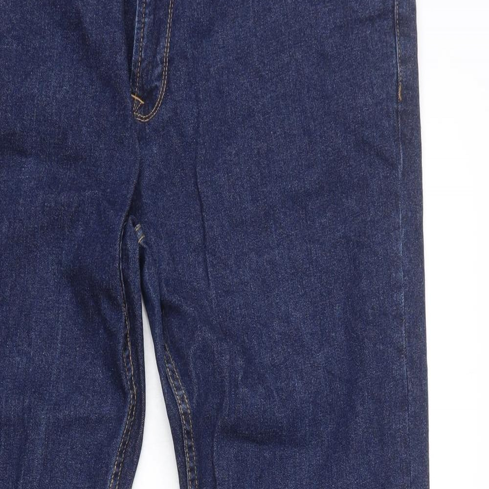 NEXT Mens Blue Cotton Straight Jeans Size XL L31 in Regular Zip