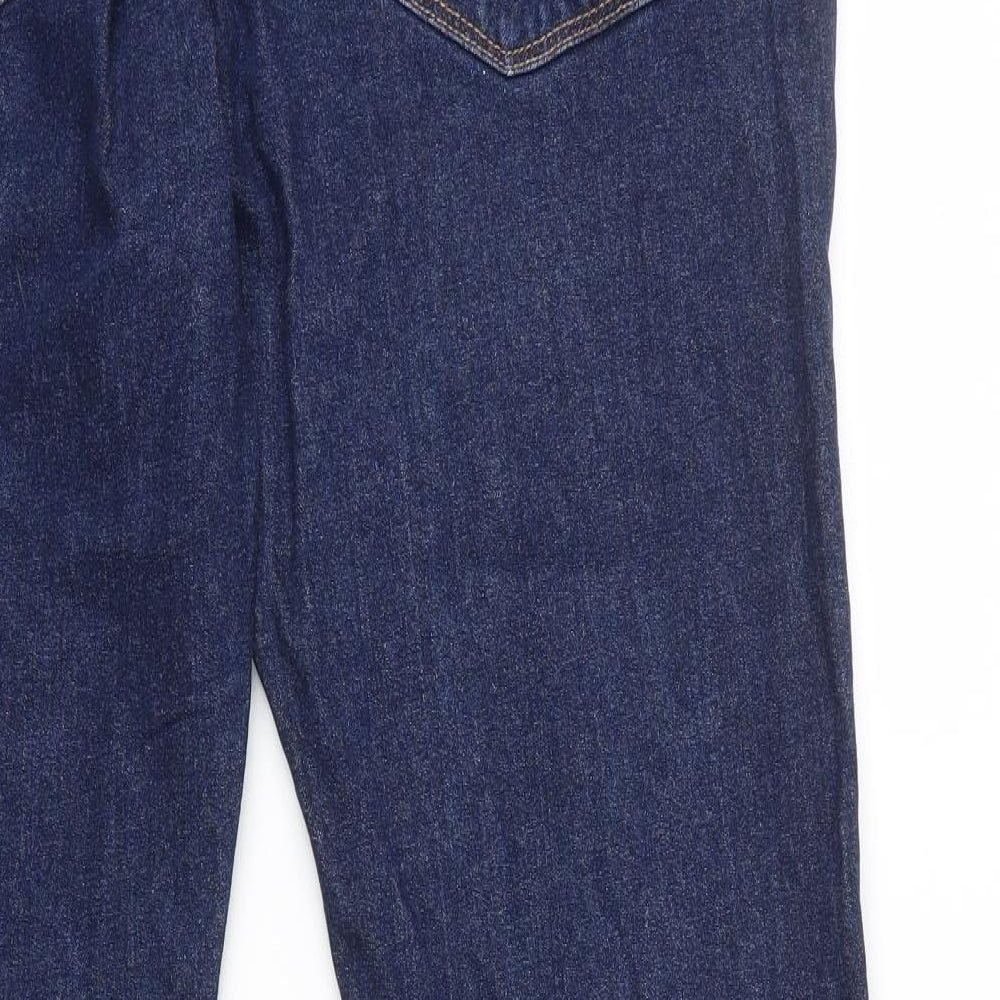 NEXT Mens Blue Cotton Straight Jeans Size XL L31 in Regular Zip