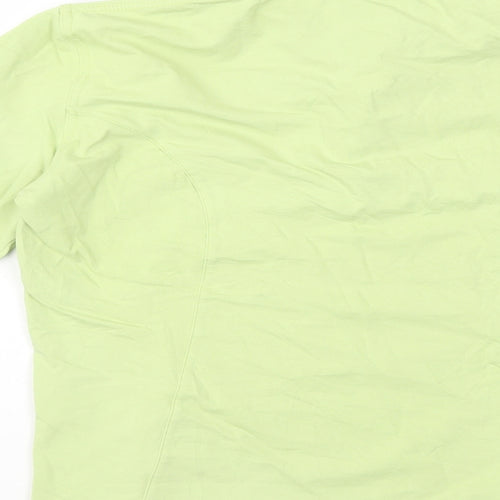 Chervo Womens Green Cotton Basic Polo Size 12 Collared
