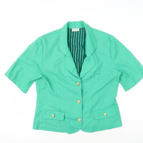George Womens Green Jacket Size 12 Button