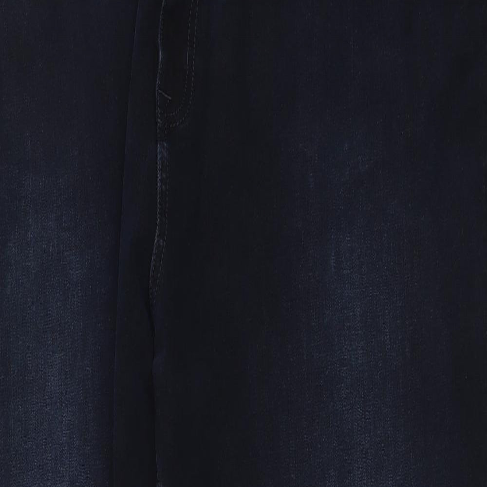 Marks and Spencer Womens Blue Cotton Skinny Jeans Size 24 L27 in Regular Button