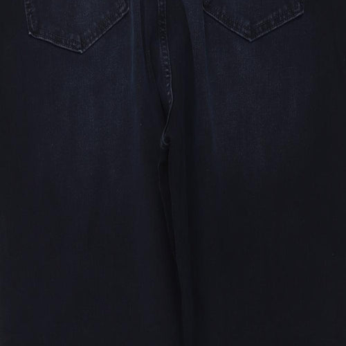 Marks and Spencer Womens Blue Cotton Skinny Jeans Size 24 L27 in Regular Button