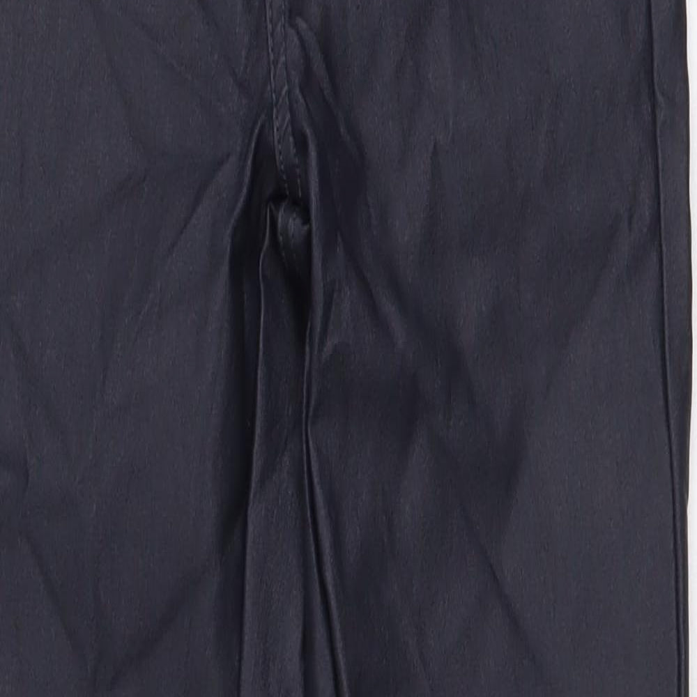 Lipsy Womens Blue Viscose Jegging Trousers Size 6 L27 in Regular Button