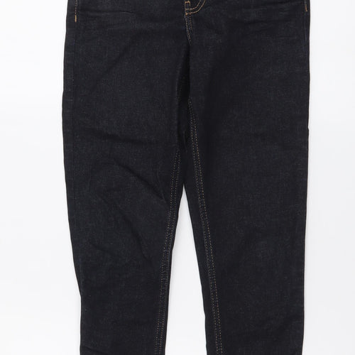 Topshop Womens Blue Cotton Skinny Jeans Size 26 in L30 in Regular Button