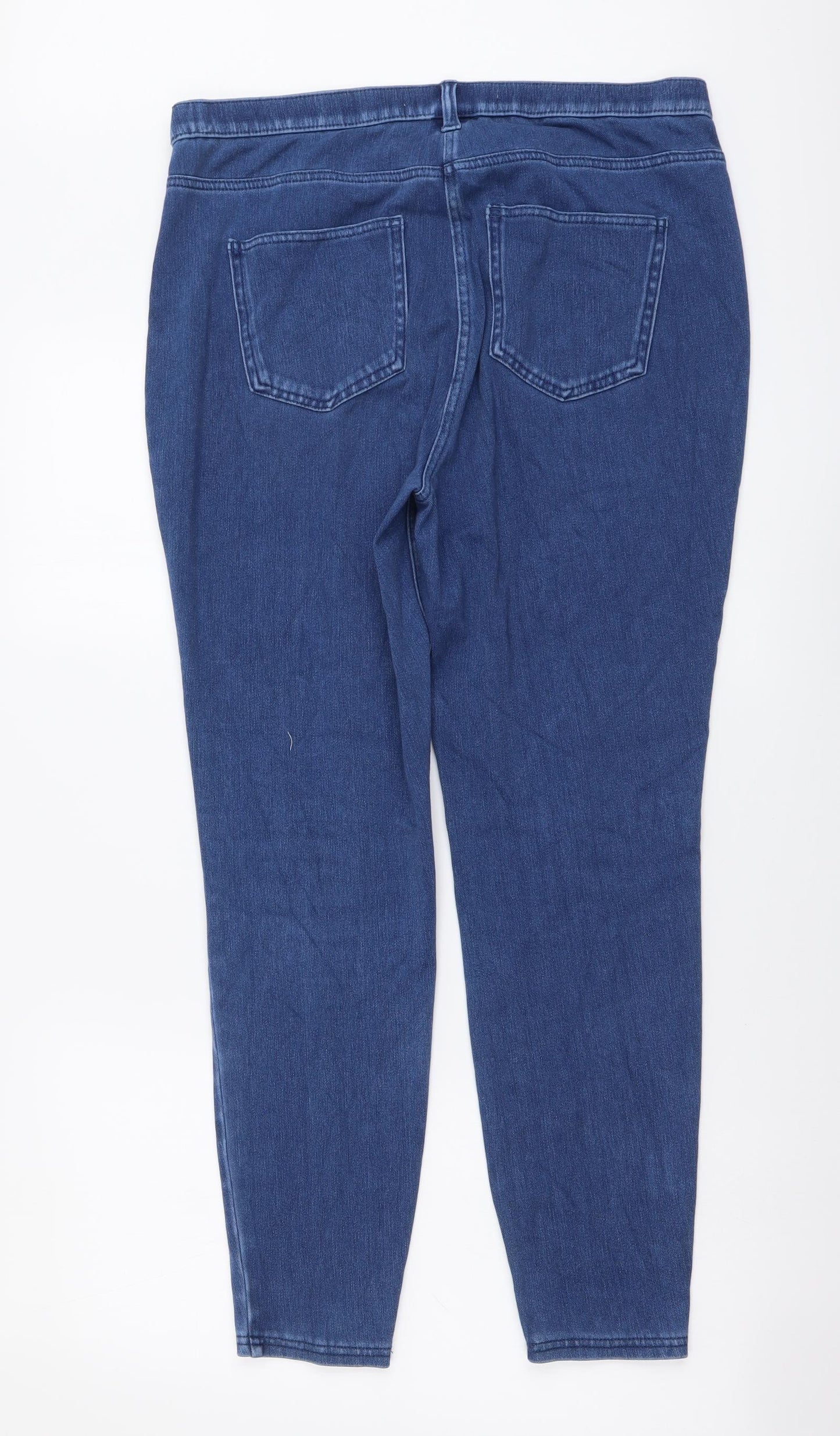 NEXT Womens Blue Cotton Jegging Leggings Size 16 L27 in