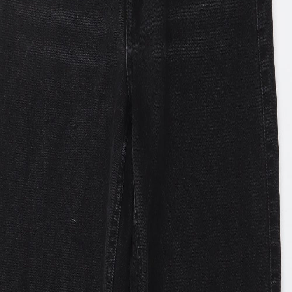 Weekday Womens Grey Cotton Mom Jeans Size 24 in L32 in Regular Button
