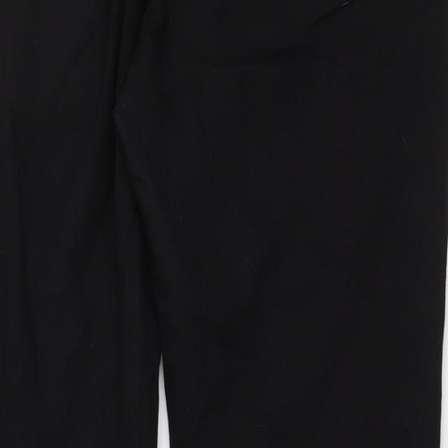 Marks and Spencer Womens Black Cotton Jegging Trousers Size 16 L29 in Regular Button