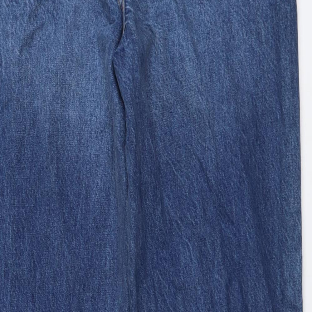 OWN Womens Blue Cotton Boyfriend Jeans Size 30 in L32 in Regular Button