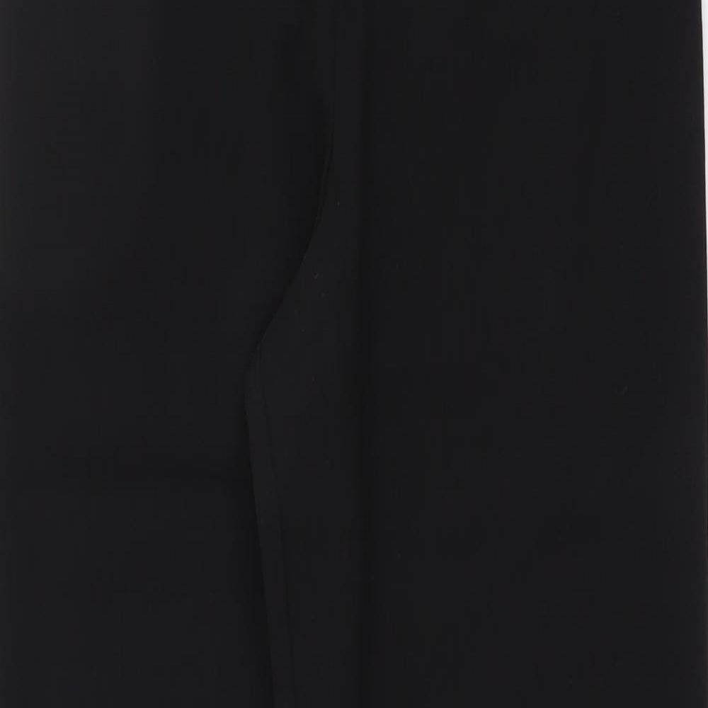 George Boys Black Polyester Chino Trousers Size 12-13 Years Regular Button - School