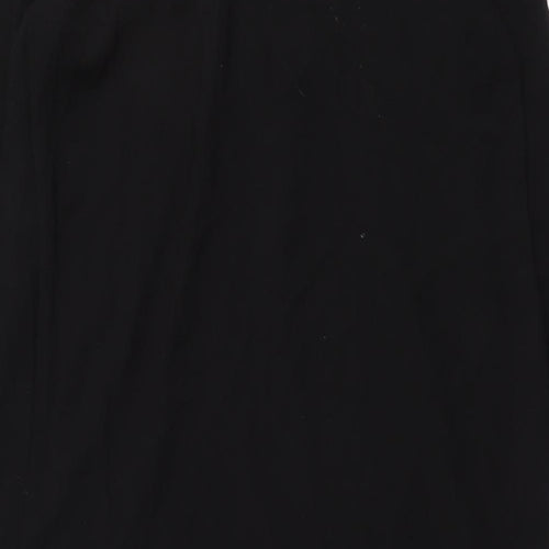 H&M Womens Black Polyester A-Line Size M Round Neck Pullover