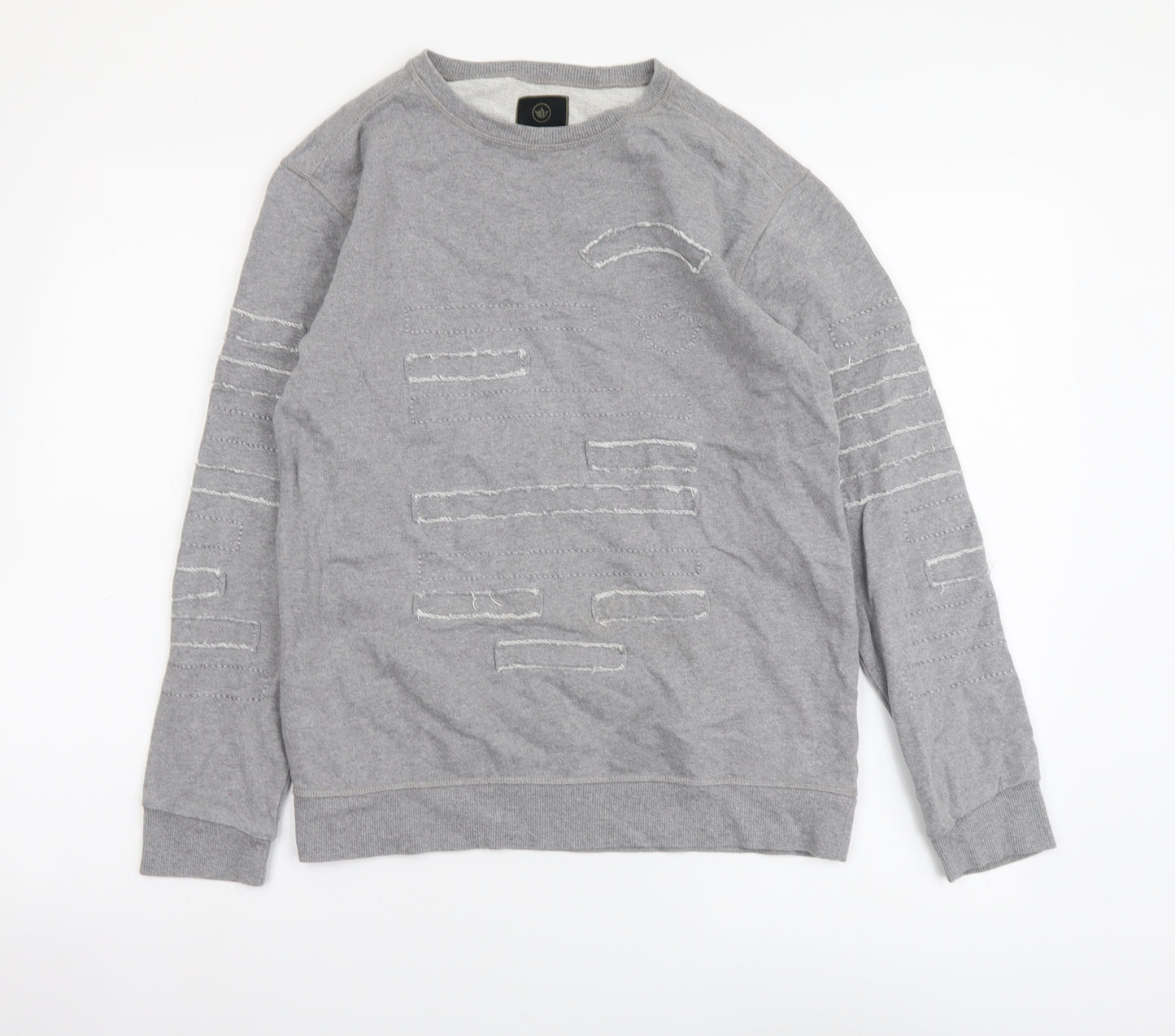 Maharishi Womens Grey Cotton Pullover Sweatshirt Size S Pullover