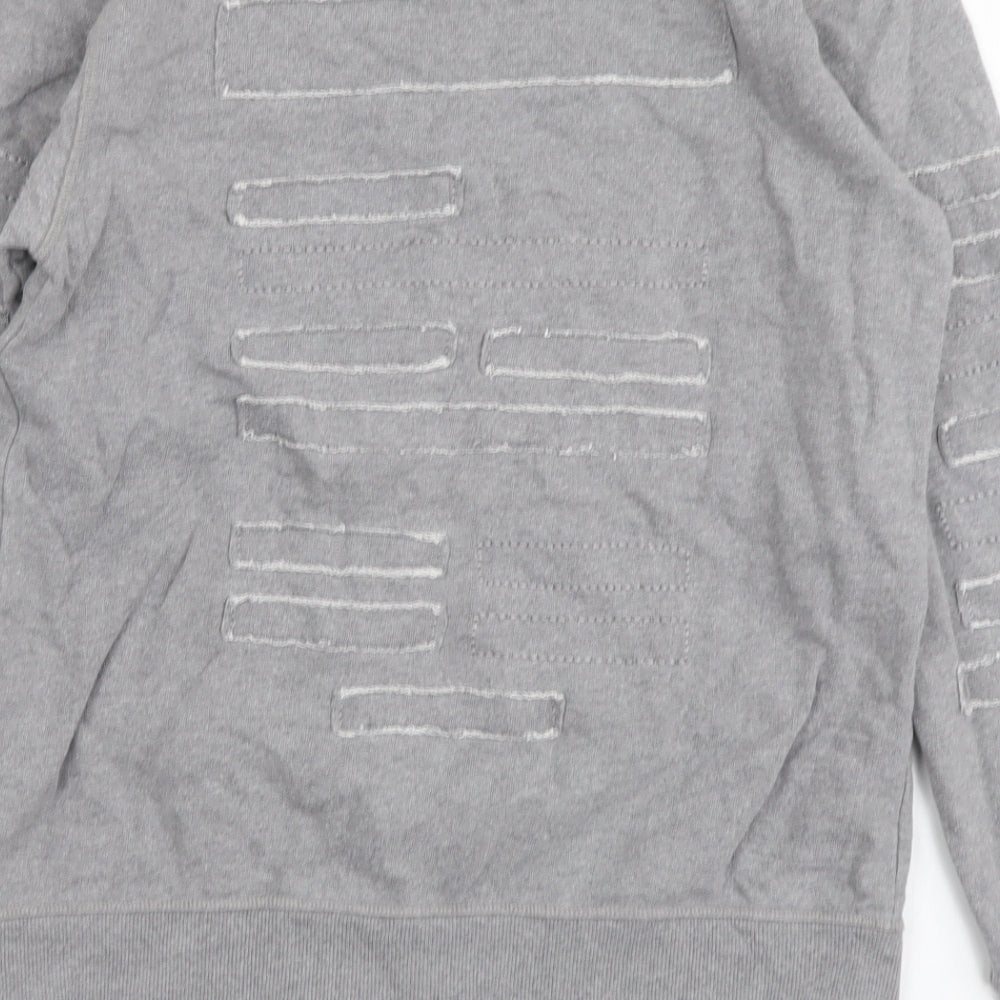 Maharishi Womens Grey Cotton Pullover Sweatshirt Size S Pullover