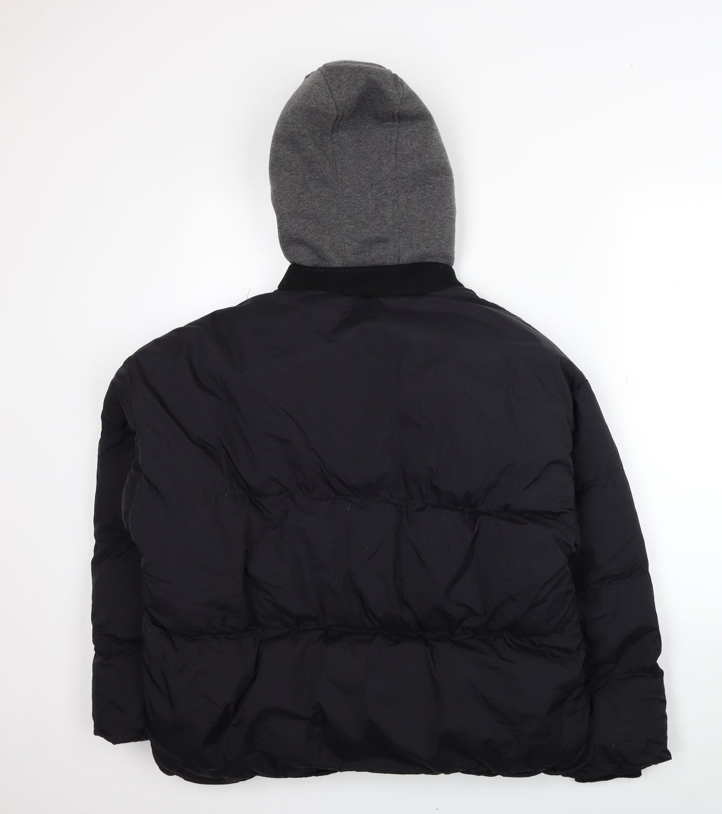 AX Paris Womens Black Puffer Jacket Coat Size 8 Zip