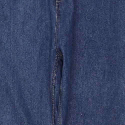 Denim & Co. Mens Blue Cotton Straight Jeans Size 40 in L32 in Regular Button