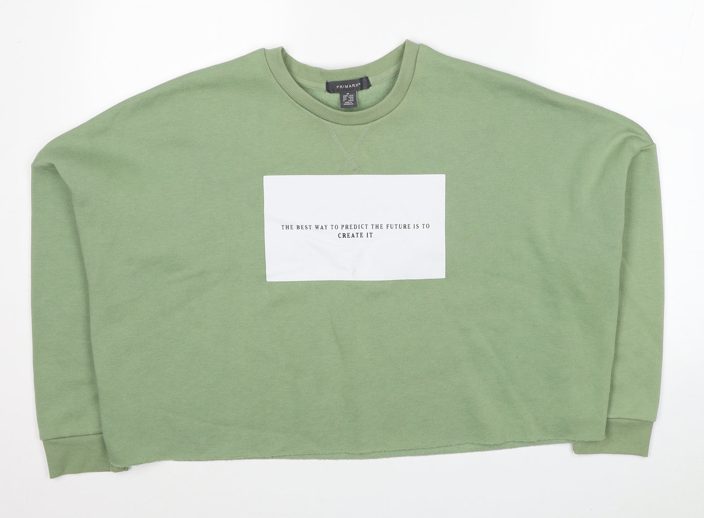 Primark Womens Green Polyester Pullover Sweatshirt Size 12 Pullover - Future