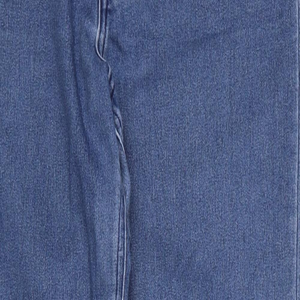H&M Womens Blue Cotton Skinny Jeans Size 33 in L27 in Regular Zip
