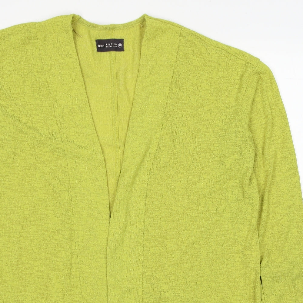 NEXT Womens Green V-Neck Polyester Cardigan Jumper Size 14