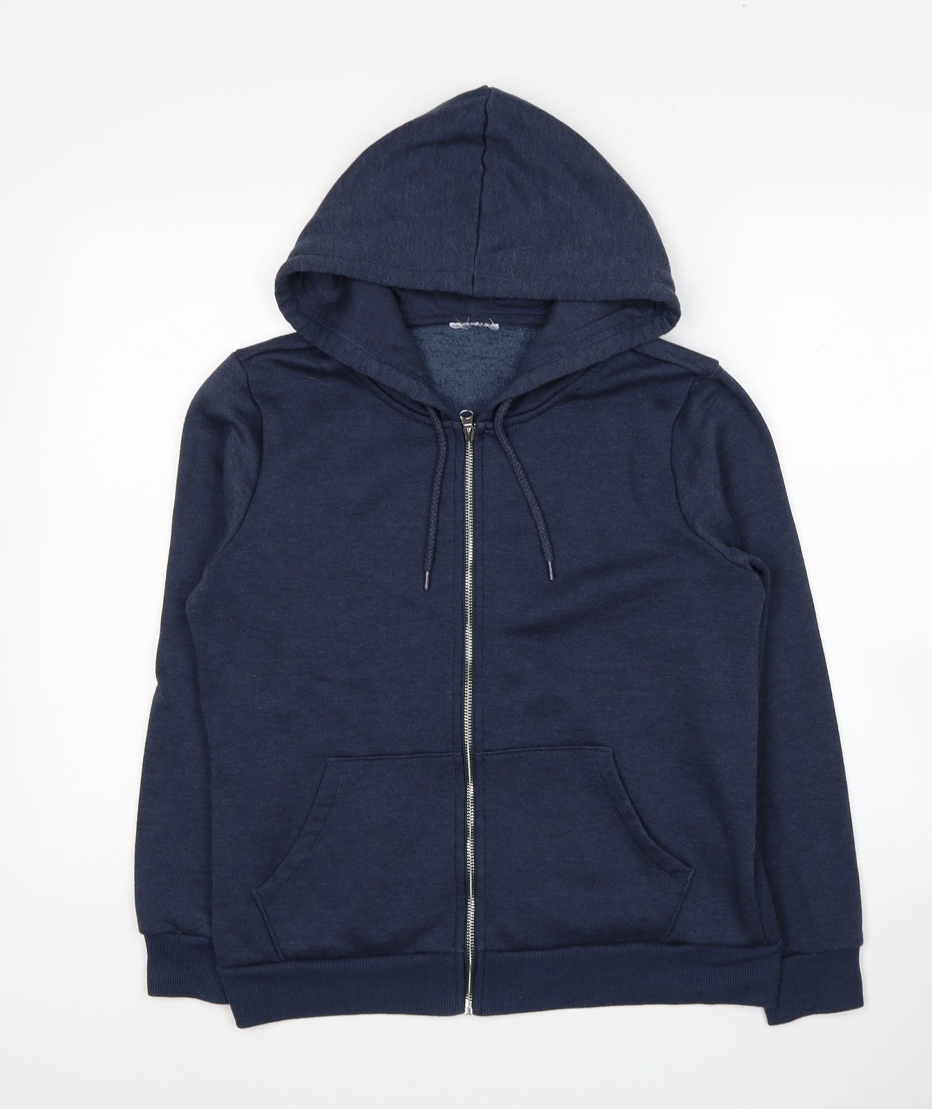 Matalan Womens Blue Polyester Full Zip Hoodie Size M Zip