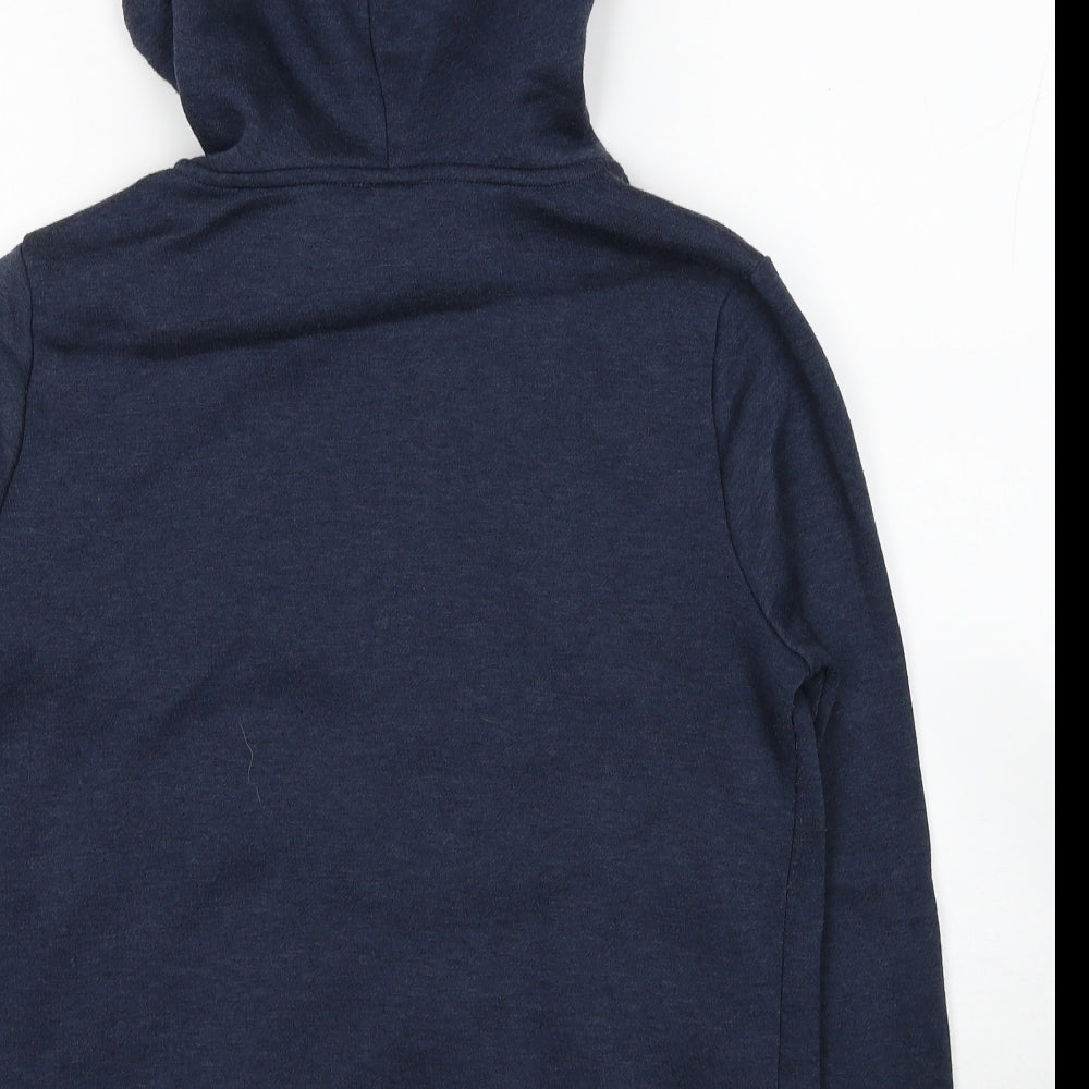 Matalan Womens Blue Polyester Full Zip Hoodie Size M Zip