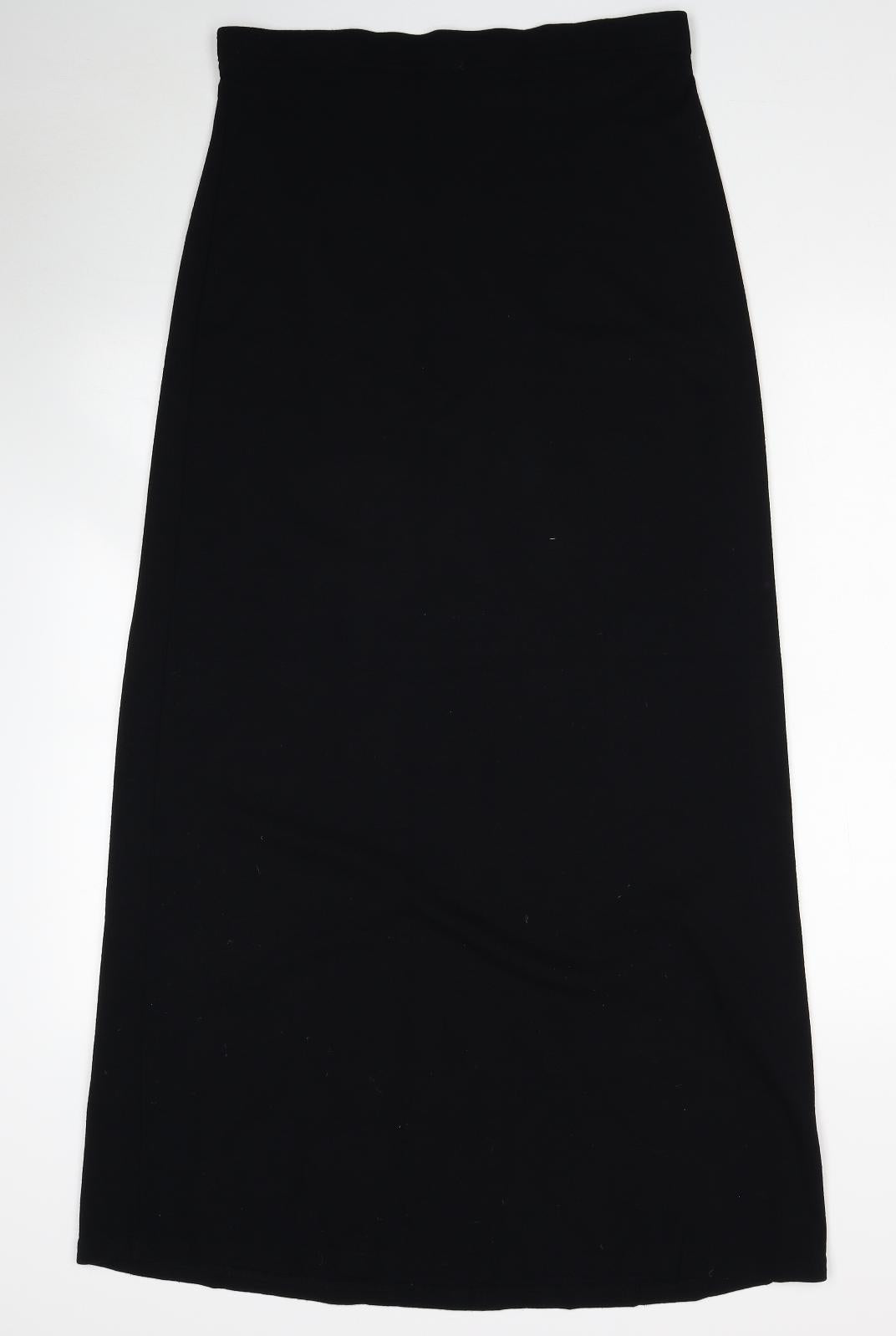 TwoTone Womens Black Polyester Maxi Skirt Size M - Size M/L