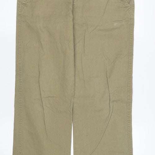 Preworn Mens Beige Cotton Straight Jeans Size 30 in L30 in Regular Zip
