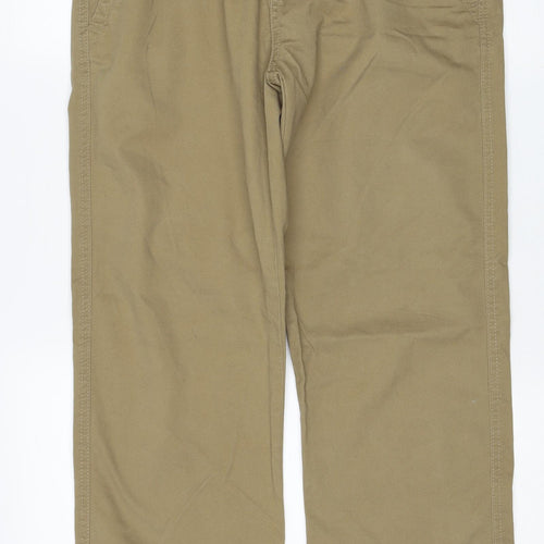 Denim & Co. Mens Beige Cotton Straight Jeans Size 30 in L30 in Regular Zip