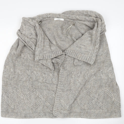 Marks and Spencer Womens Brown Roll Neck Acrylic Cardigan Jumper Size 16
