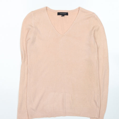 Atmosphere Womens Pink Round Neck Acrylic Pullover Jumper Size 6
